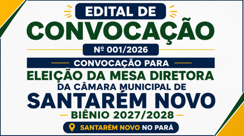 EDITAL DE CONVOCAÇÃO Nº 001/2026